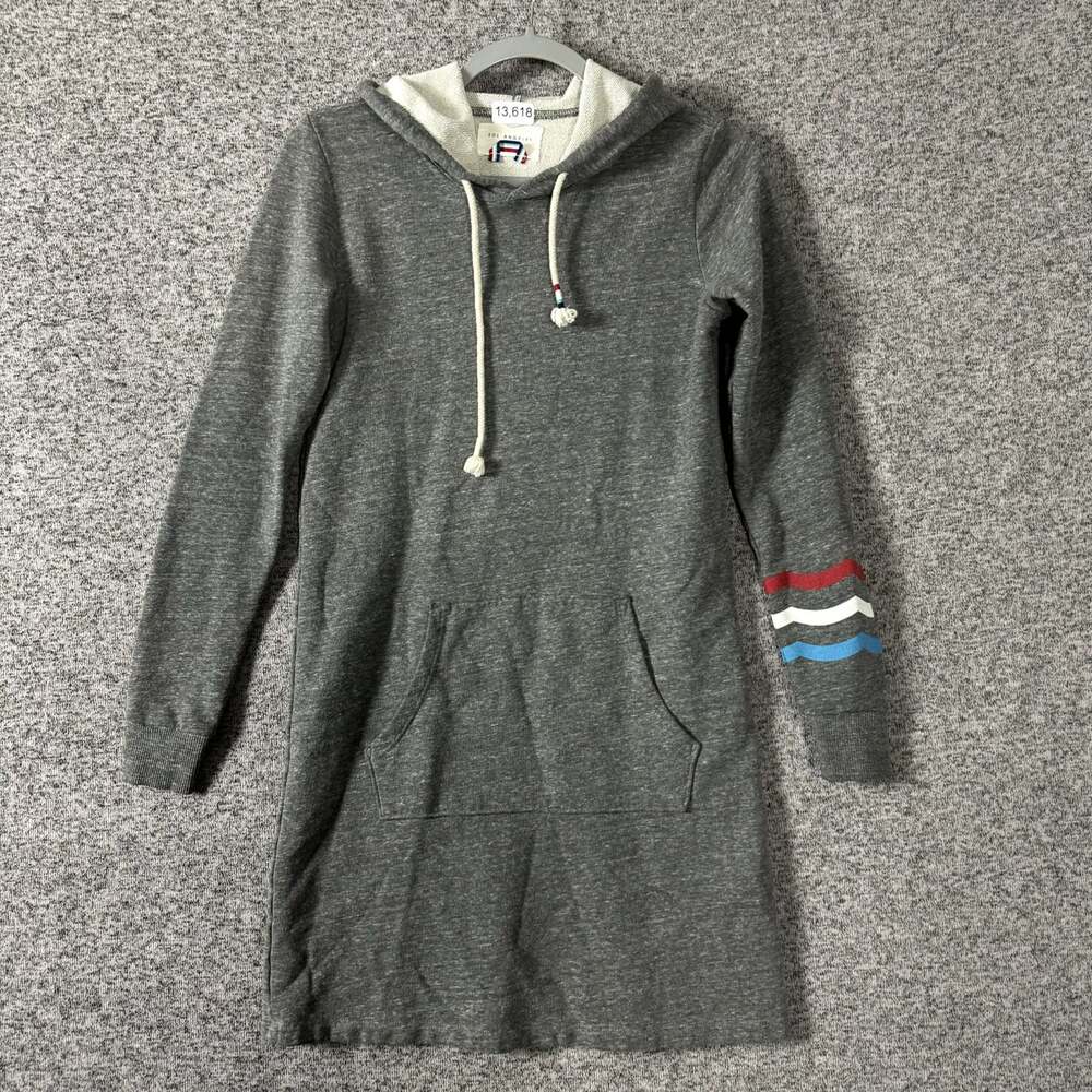 Sol Angeles Women's Size XS Gray Long Sleeve Hooded Tunic Sweater